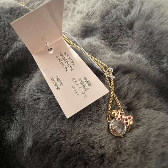 Disney X Kate Spade New York Gold Minnie Pendant Adjustable Bracelet NWT$69.00 - Picture 3 of 6